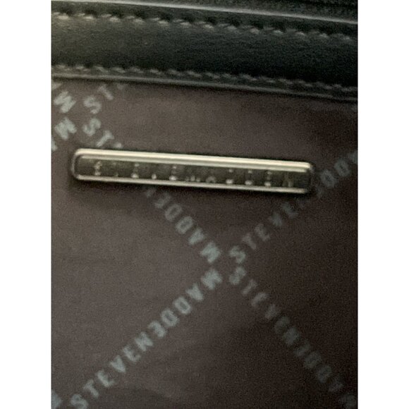 Steve Madden Quilted Black Shoulder Bag – Gunmetal Chain Strap - Picture 9 of 13